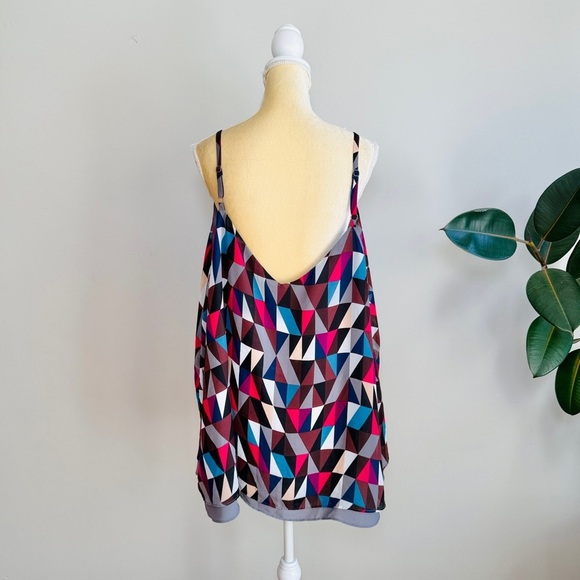 Torrid Sophie Geo Chiffon Double Layer Swing Cami - Picture 6 of 9